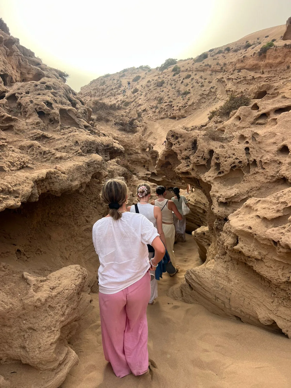 Ocean picnic during Agadir sandboarding experience