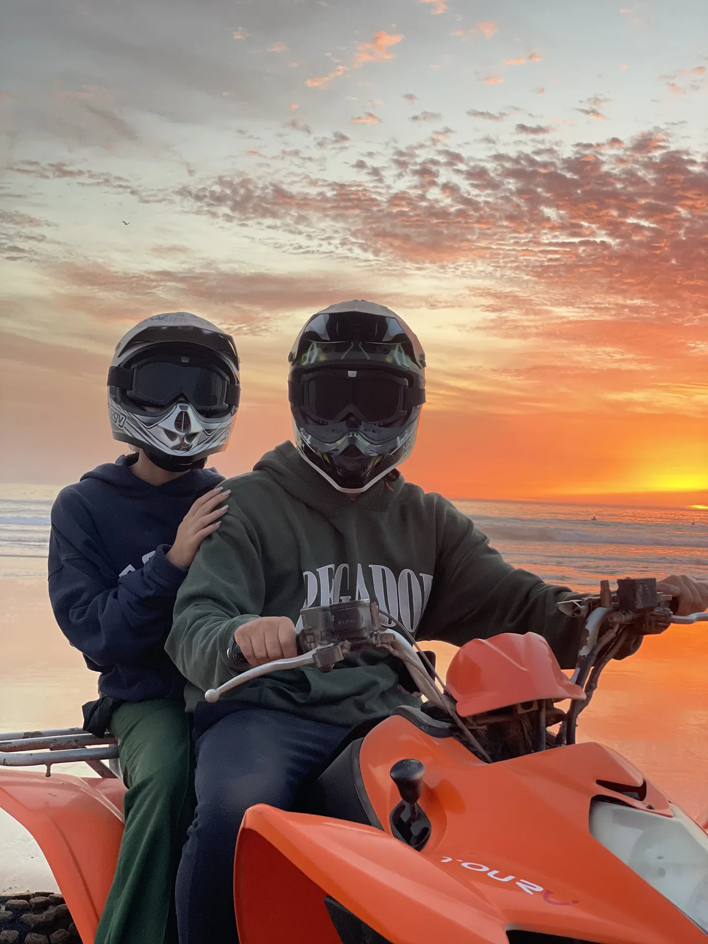 Quad biking on Agadir dunes in Morocco