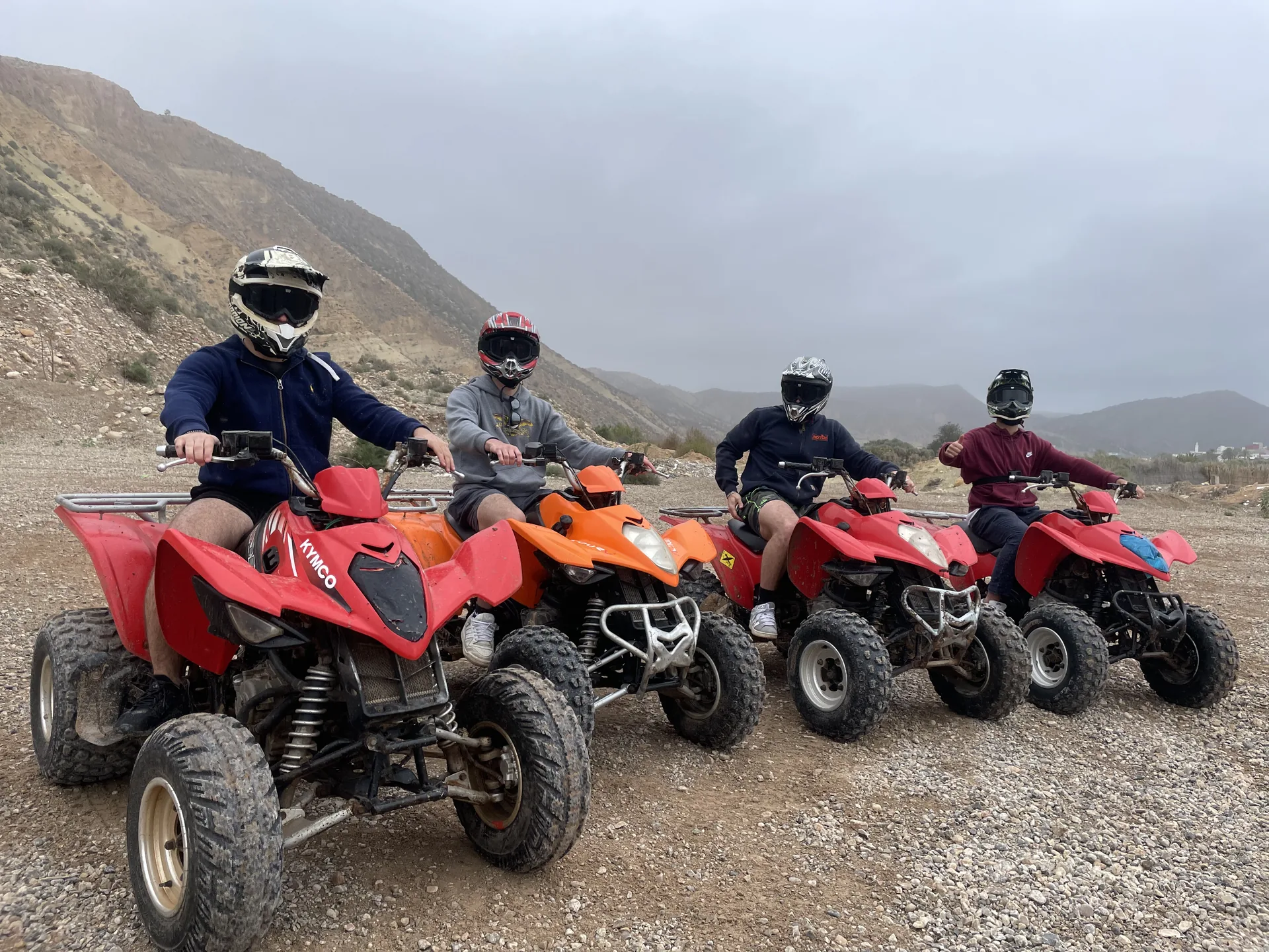 Quad biking desert trail in Agadir Morocco