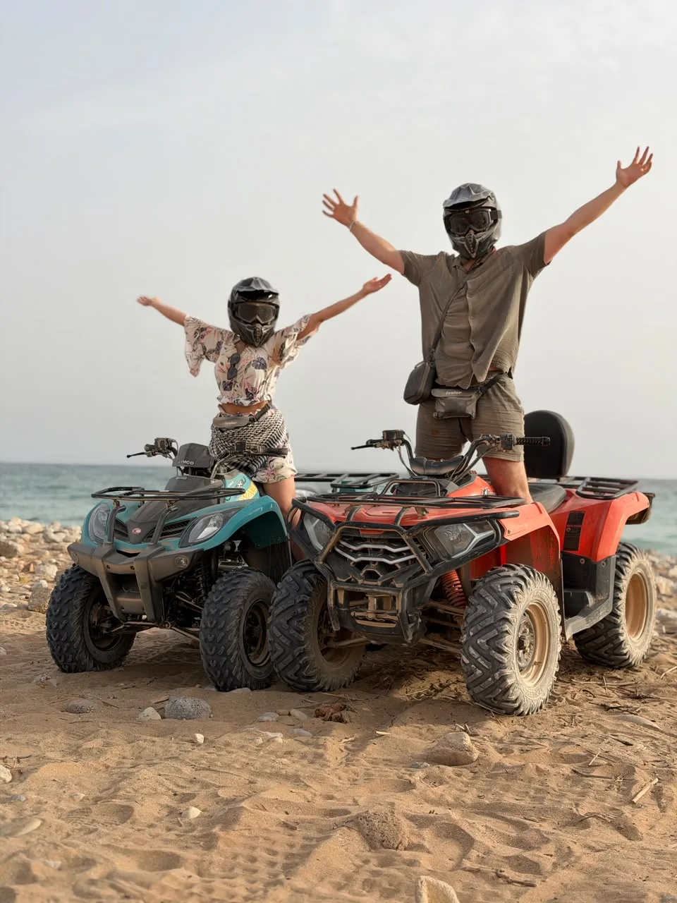 Evening quad bike adventure on a rocky Agadir trail